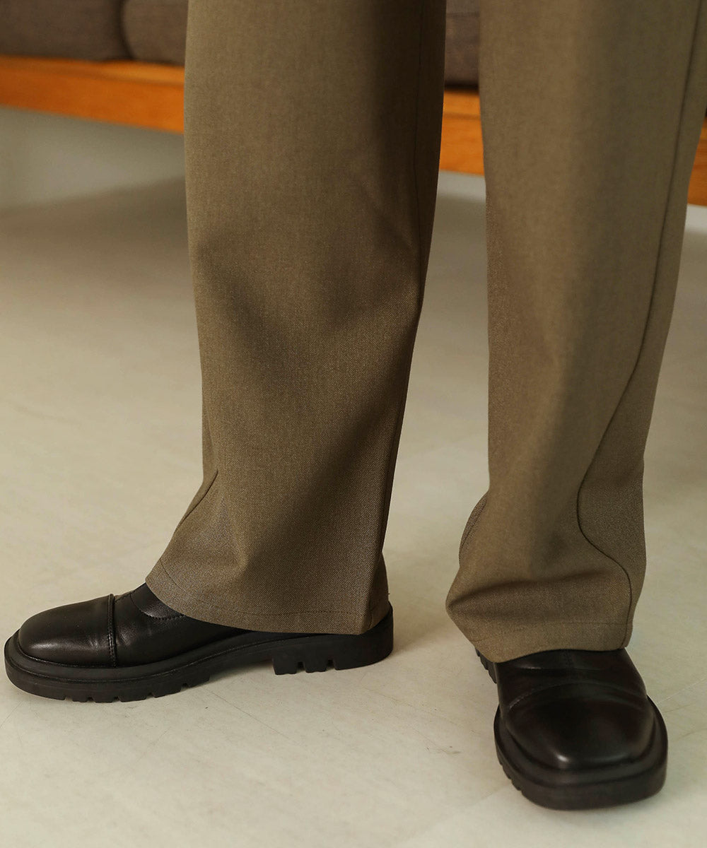 Bab ボタンフライハイウエストパンツ