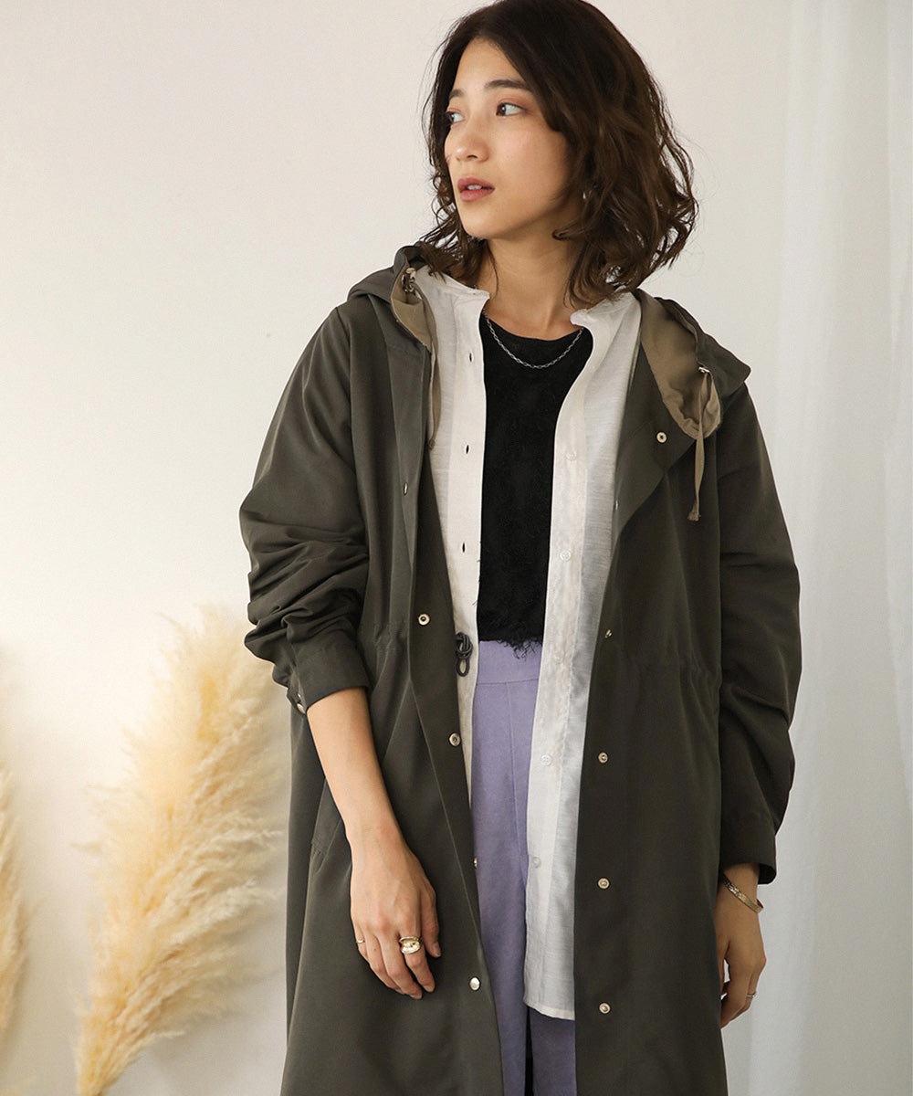 BouJeloud ロングフーディコート