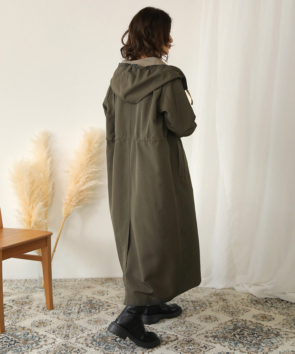 BouJeloud ロングフーディコート