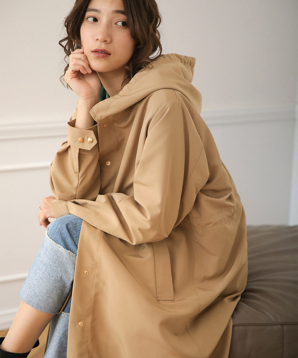 BouJeloud ロングフーディコート