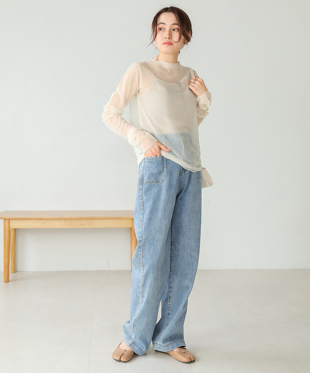 Bab ベーシックシアートップス【メール便280円】