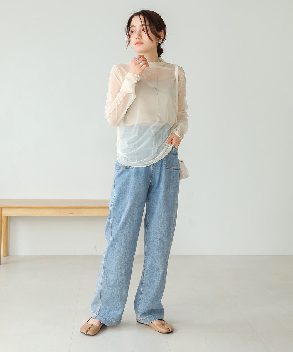 Bab ベーシックシアートップス【メール便280円】