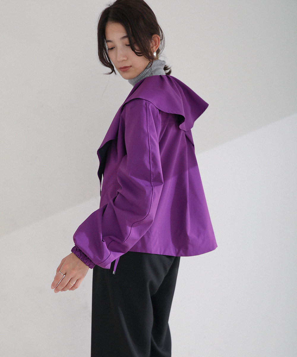 BouJeloud リバーシブルフリルカラーブルゾン