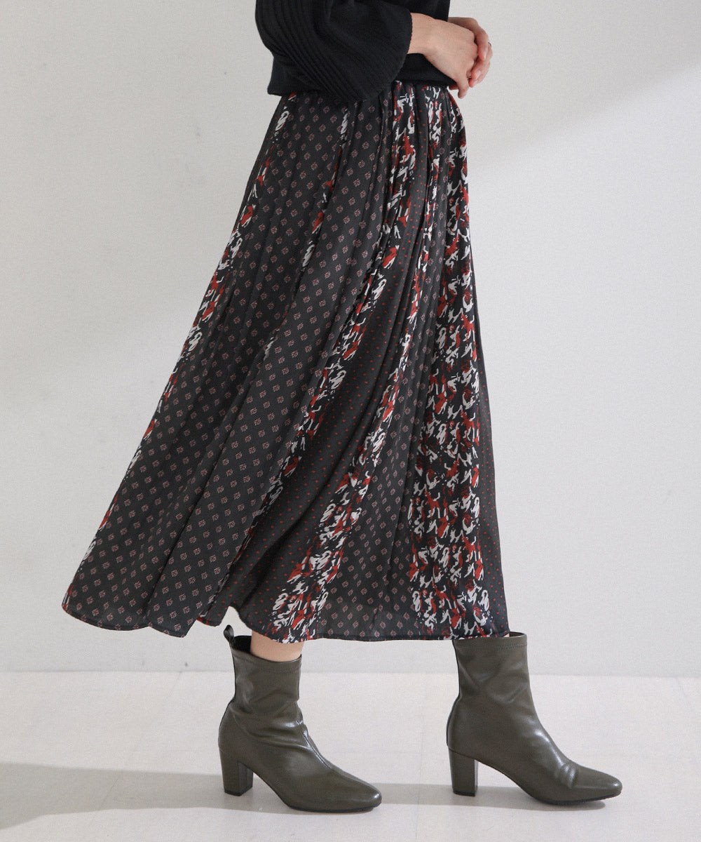 マルチパターン割繊スカート
