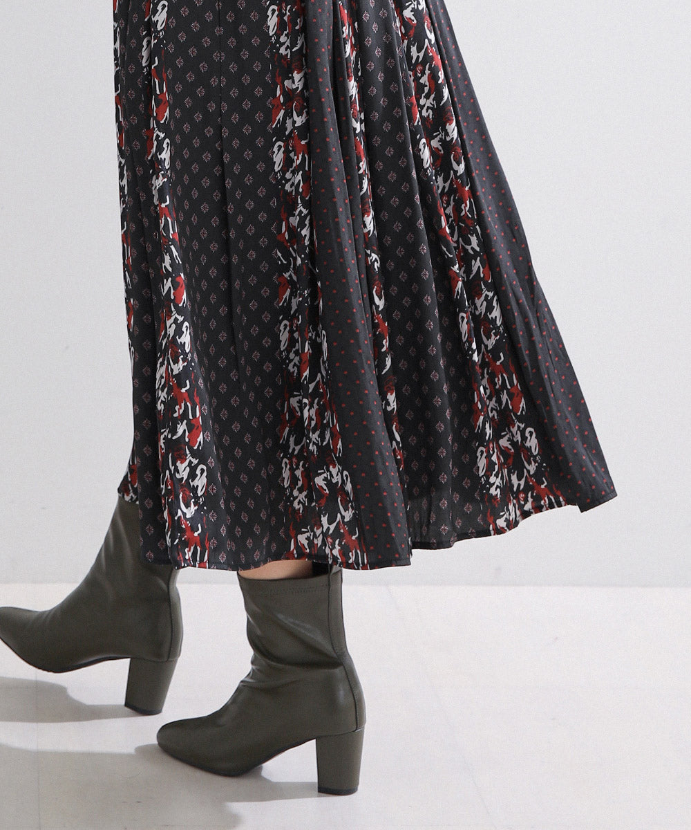 マルチパターン割繊スカート