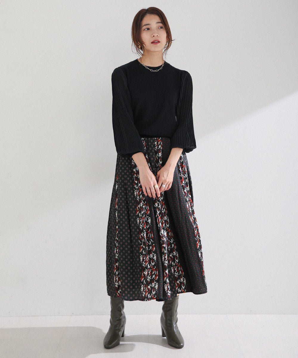 マルチパターン割繊スカート