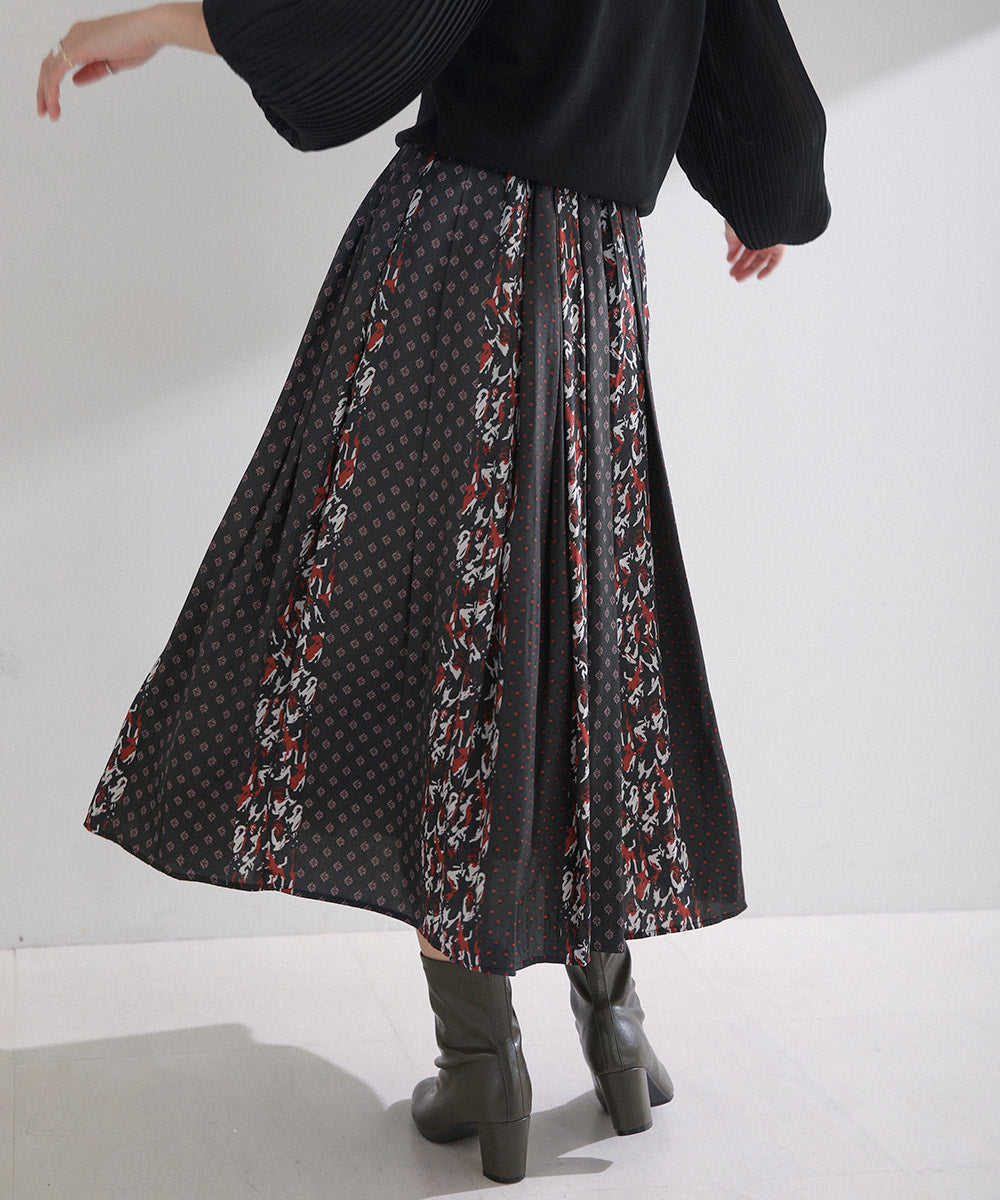 マルチパターン割繊スカート