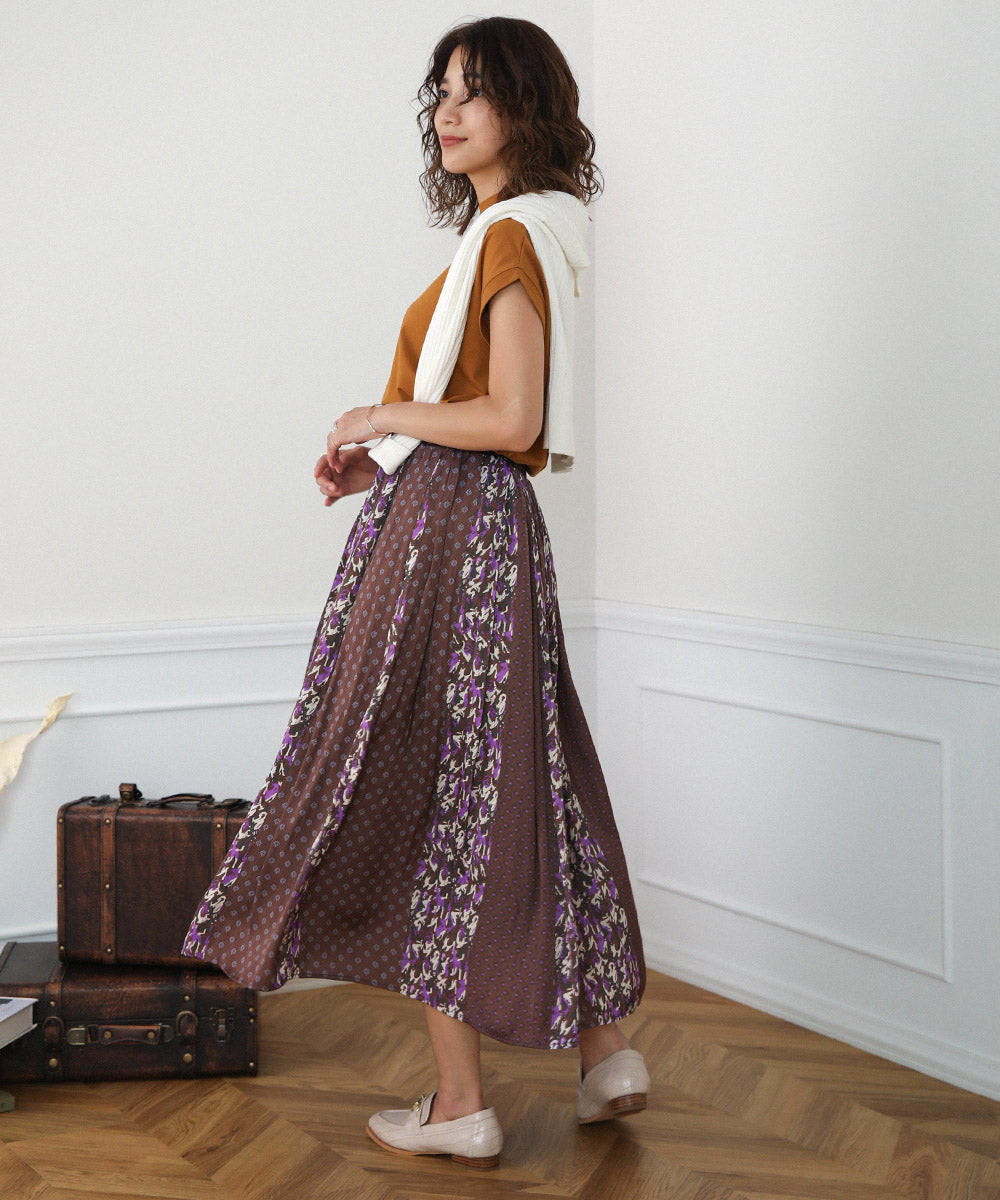 マルチパターン割繊スカート