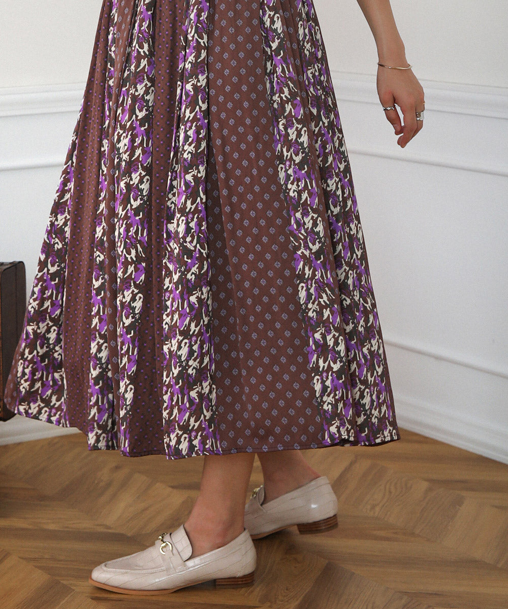 マルチパターン割繊スカート