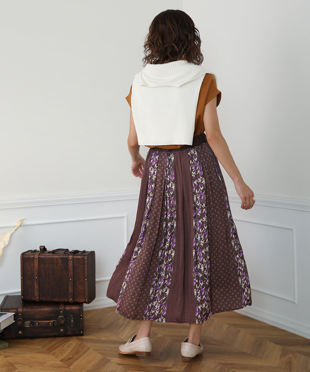 マルチパターン割繊スカート
