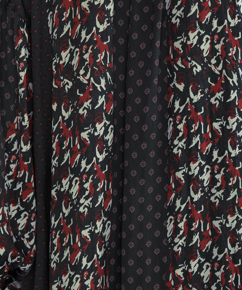 マルチパターン割繊スカート