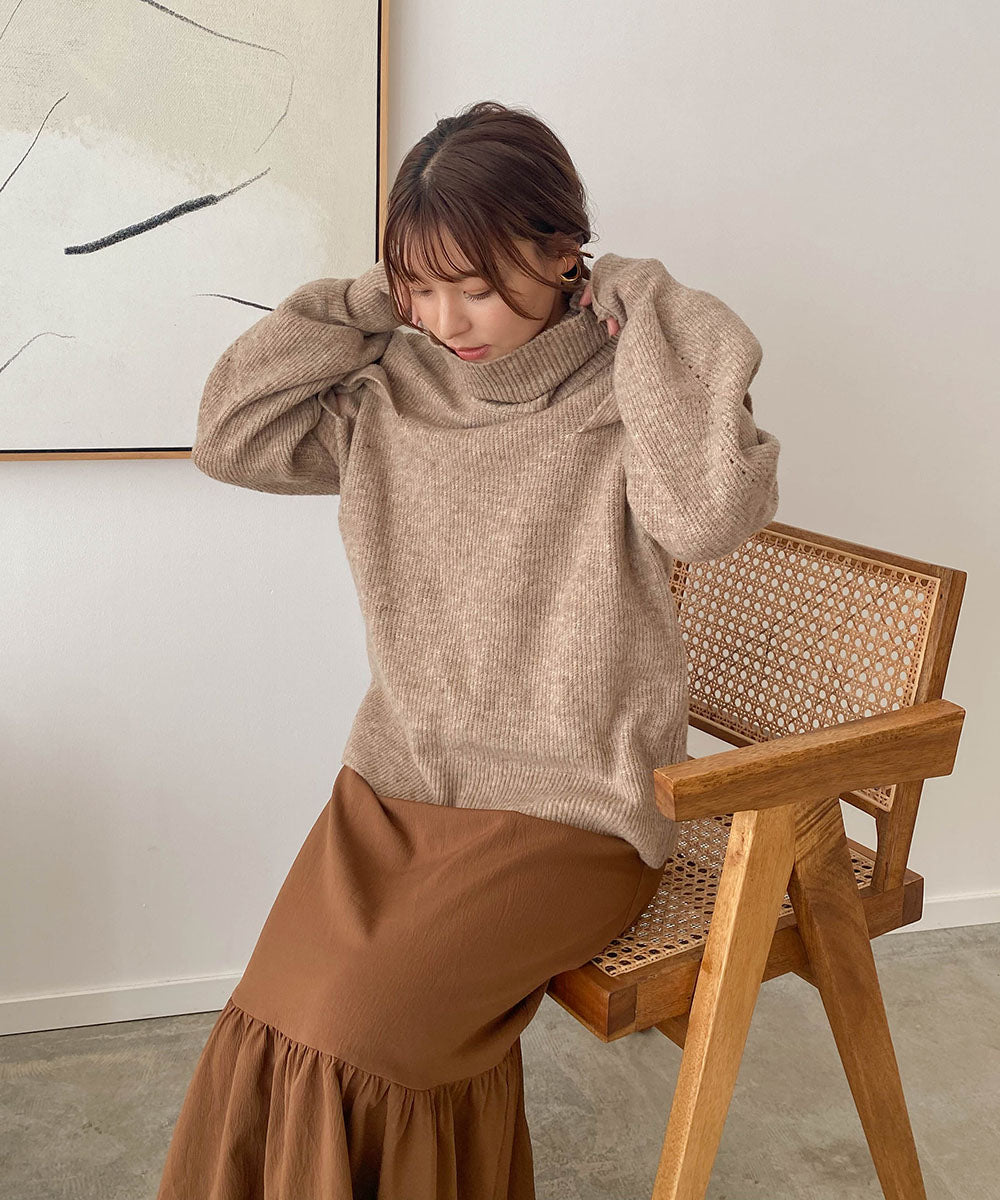【AYACA×Bab】ショルダー開きニットTOPS