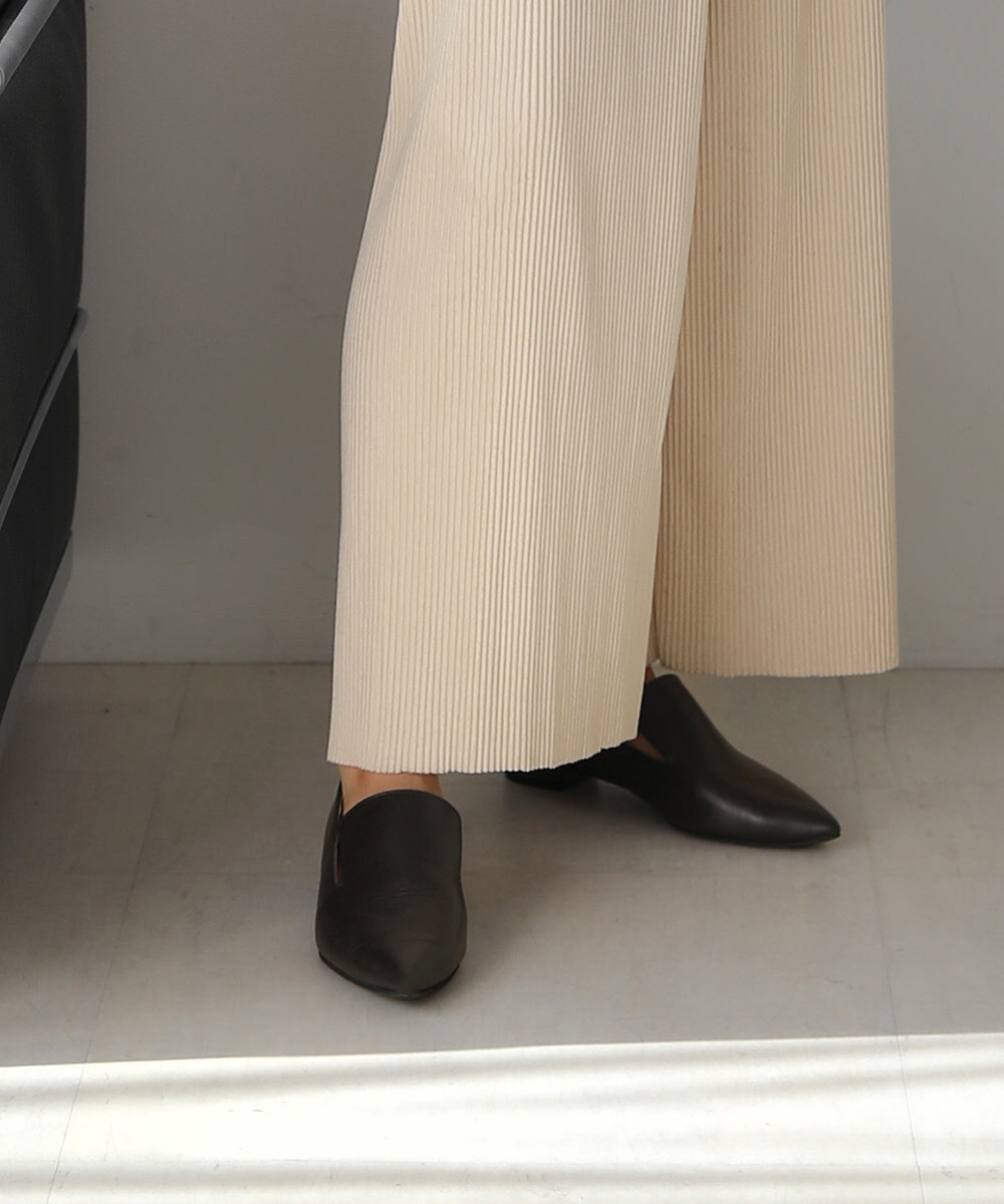 BouJeloud ベロアプリーツパンツ