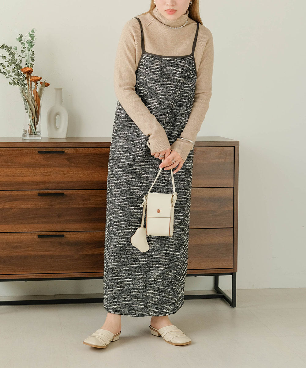 Bab 配色パイピングタイトキャミワンピース