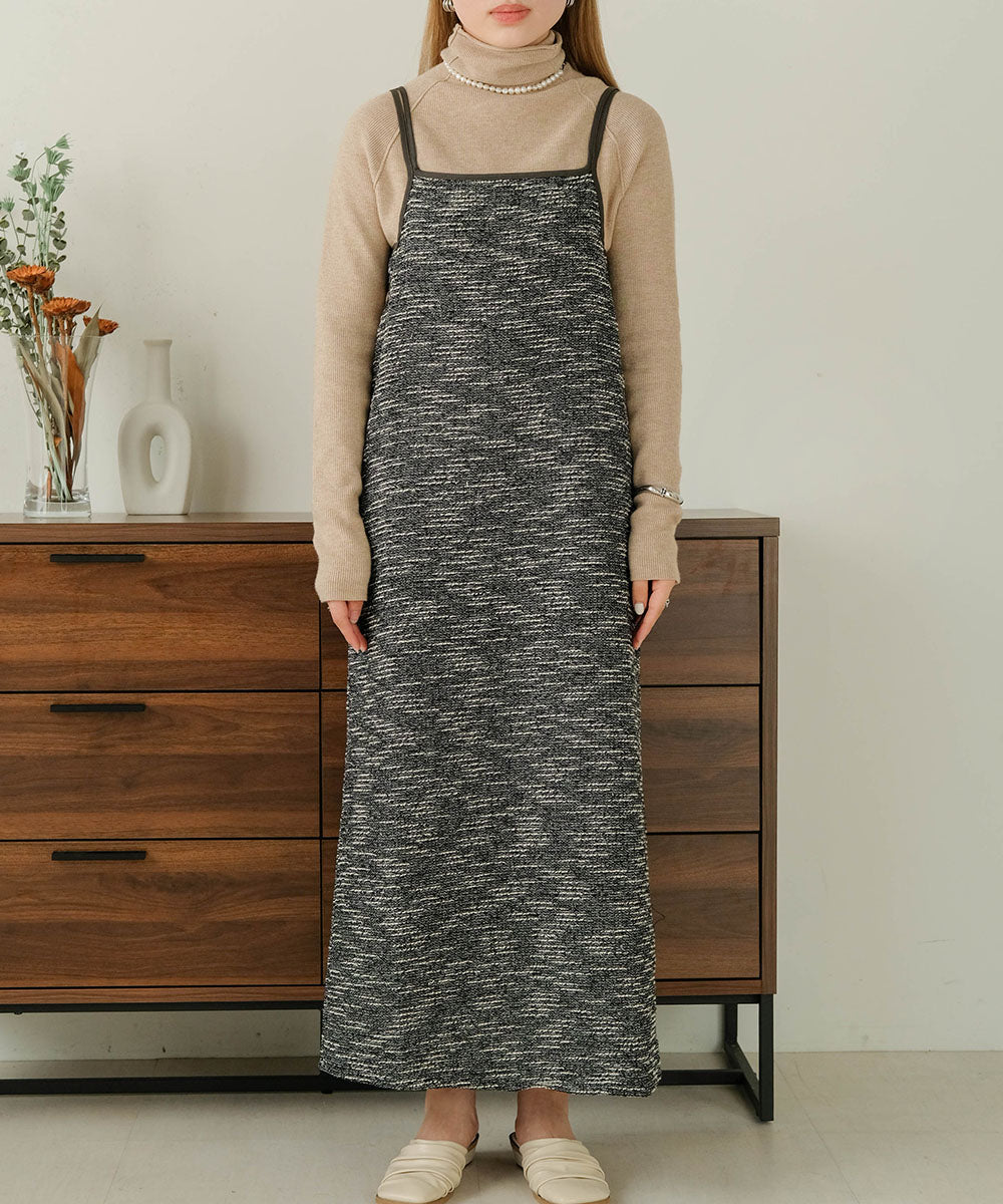 Bab 配色パイピングタイトキャミワンピース