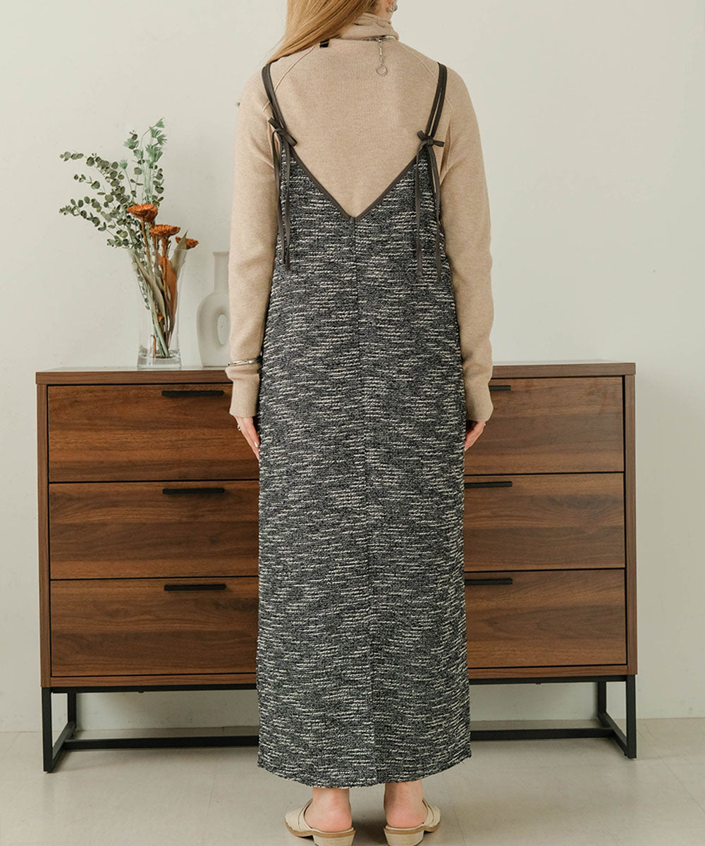 Bab 配色パイピングタイトキャミワンピース