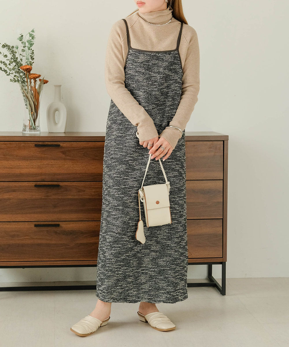 Bab 配色パイピングタイトキャミワンピース