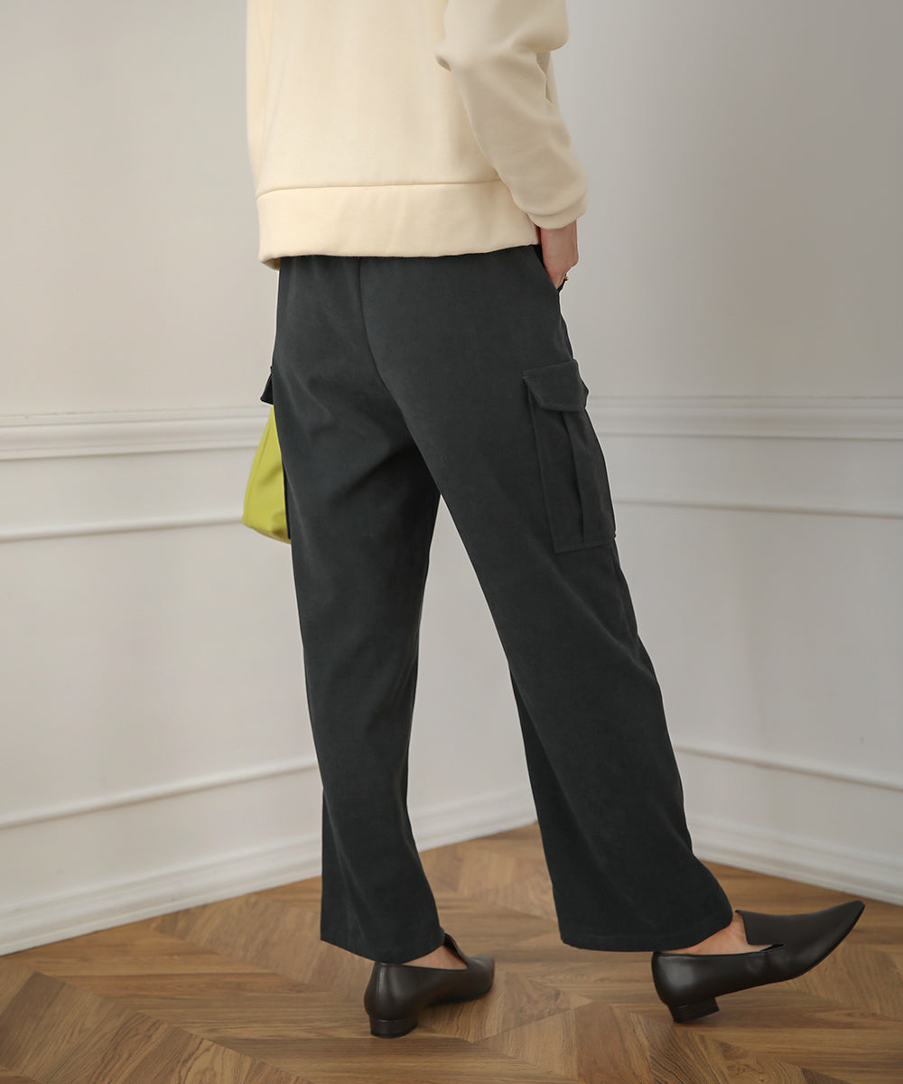BouJeloud ピーチタッチストレートカーゴパンツ