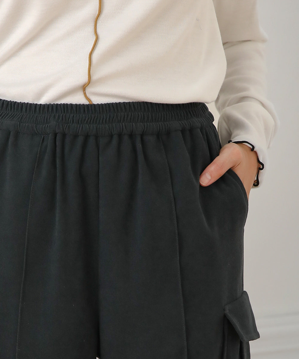 BouJeloud ピーチタッチストレートカーゴパンツ