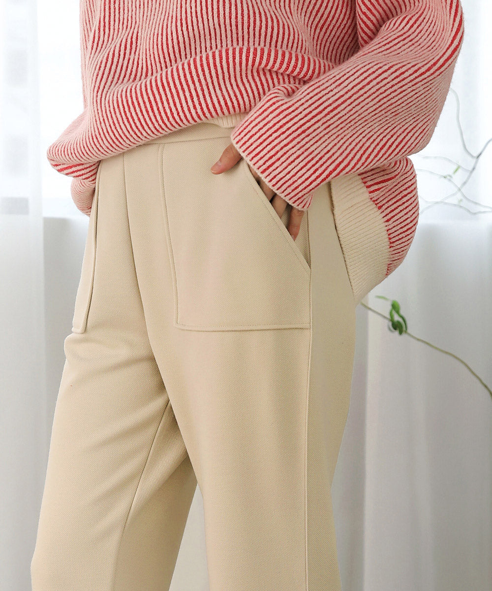 BouJeloud 裏起毛カルゼパンツ