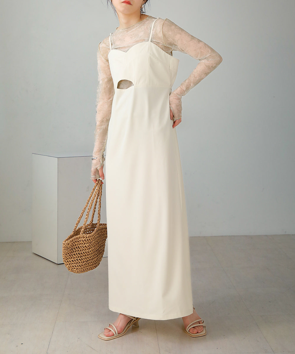 ビスチェキャミワンピース