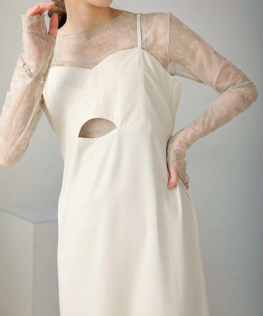 ビスチェキャミワンピース