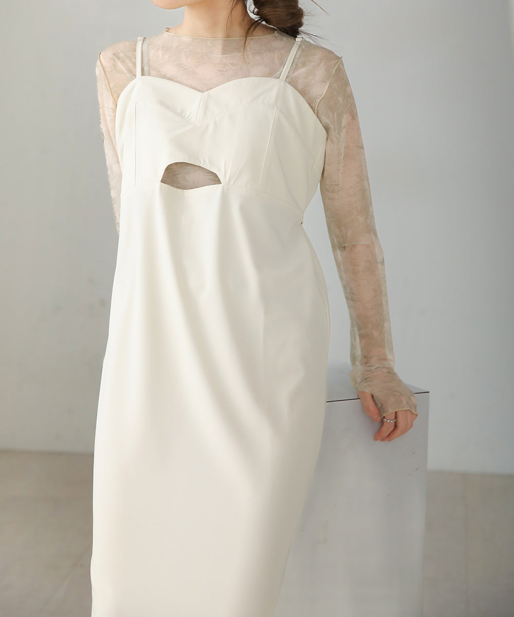 ビスチェキャミワンピース