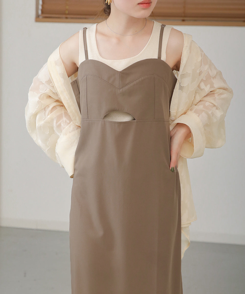 ビスチェキャミワンピース