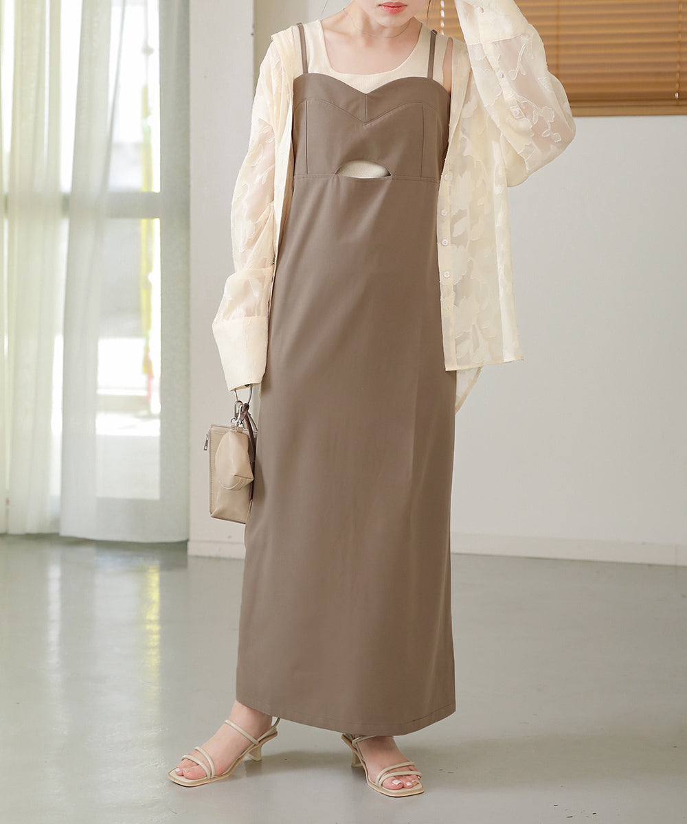 ビスチェキャミワンピース