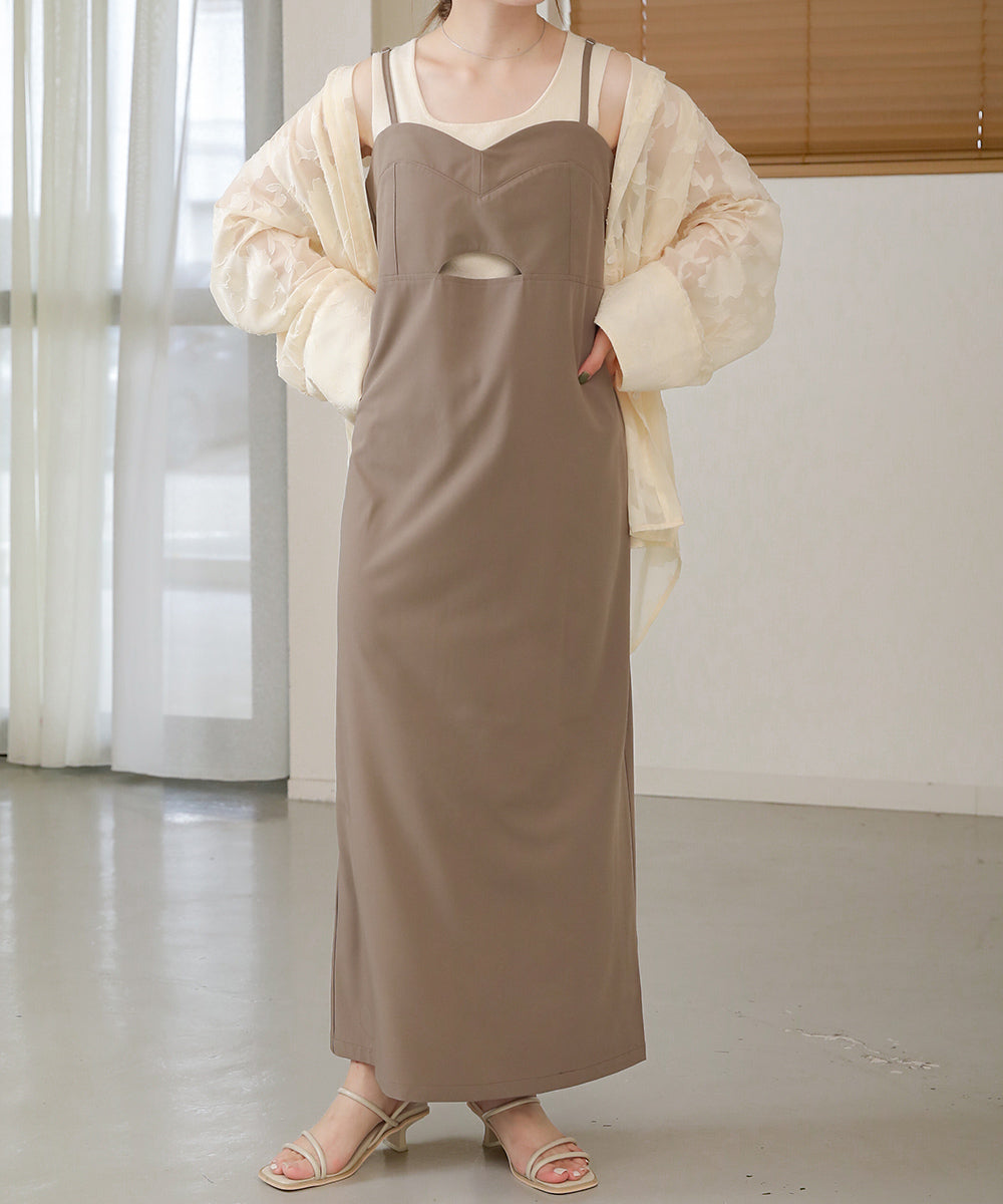 ビスチェキャミワンピース