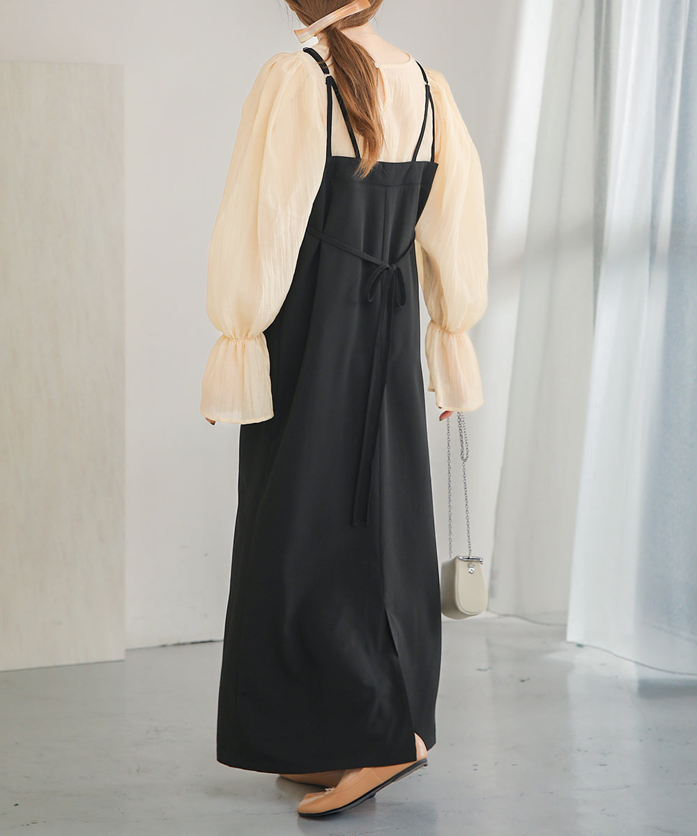 ビスチェキャミワンピース