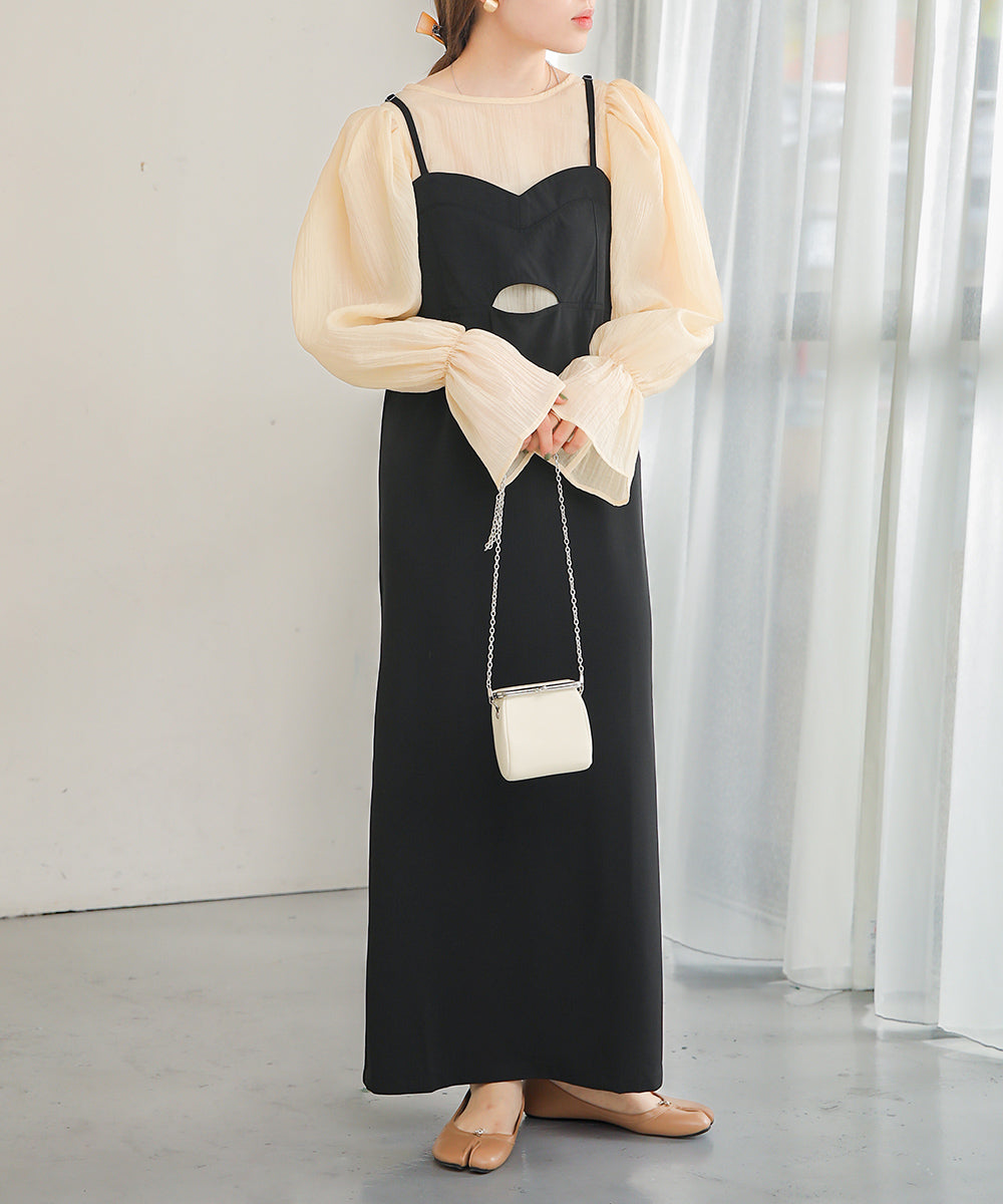 ビスチェキャミワンピース