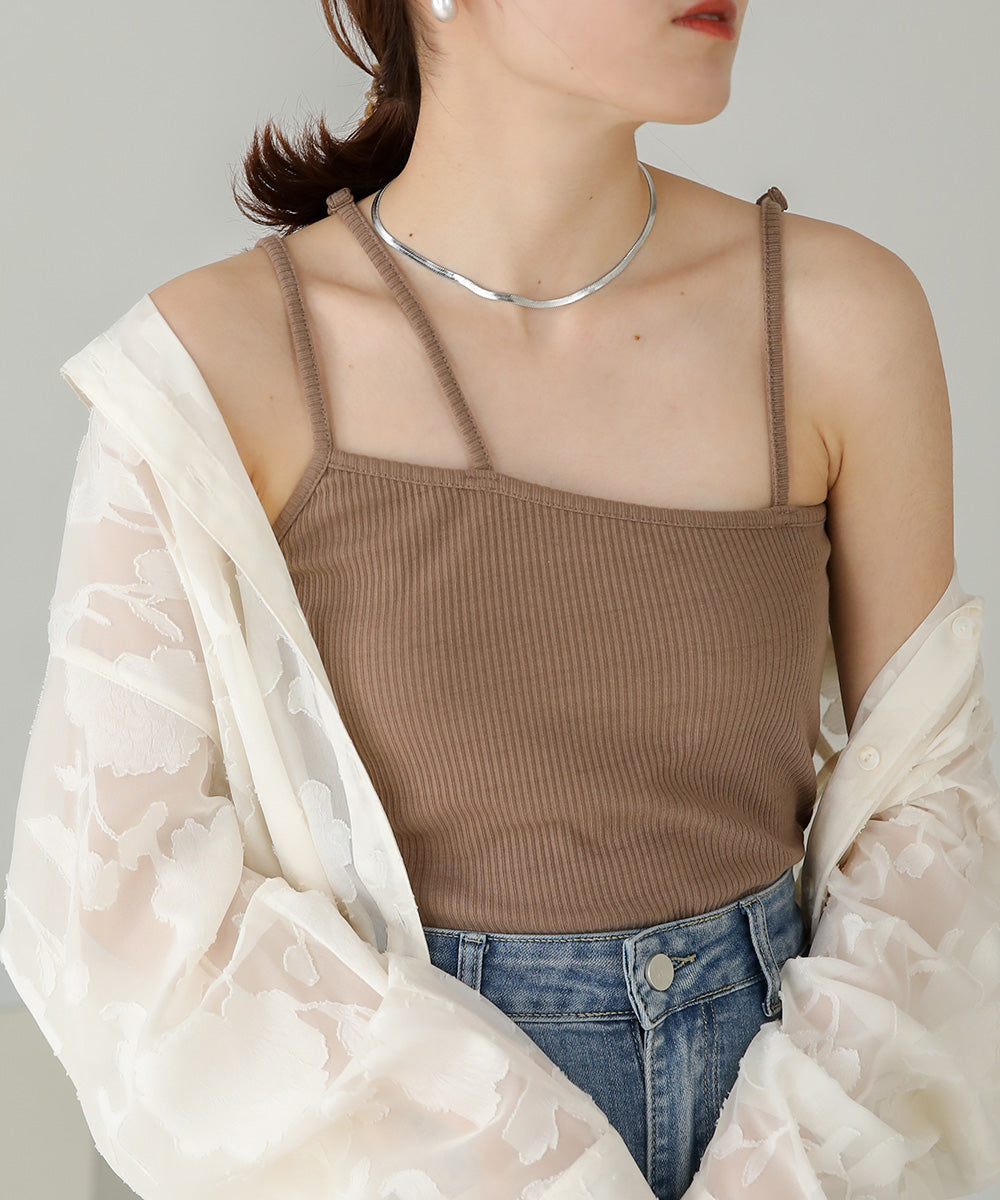 Bab カップ付きアシメキャミソール