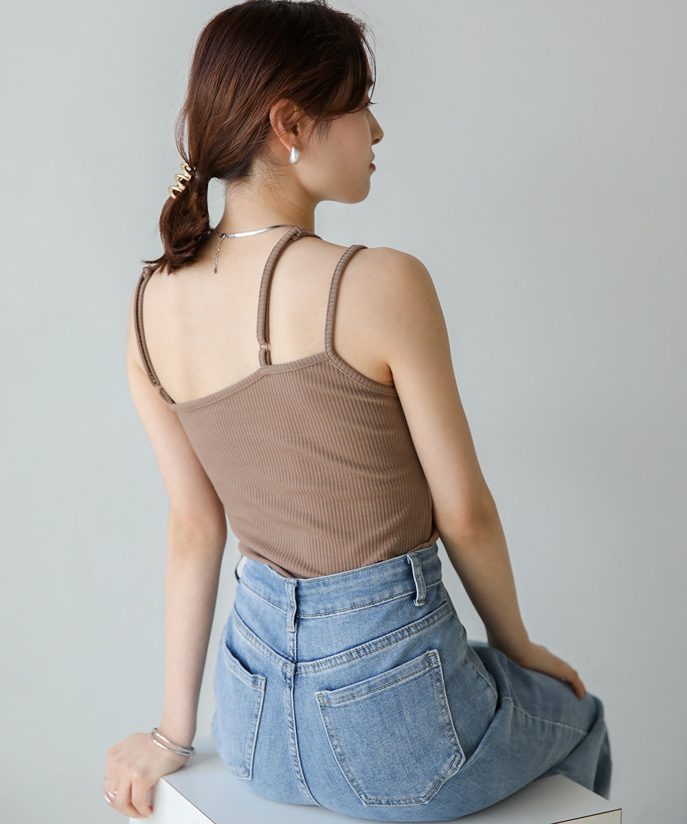 Bab カップ付きアシメキャミソール