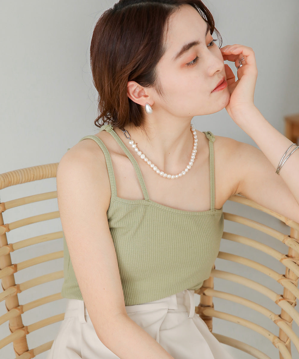 Bab カップ付きアシメキャミソール
