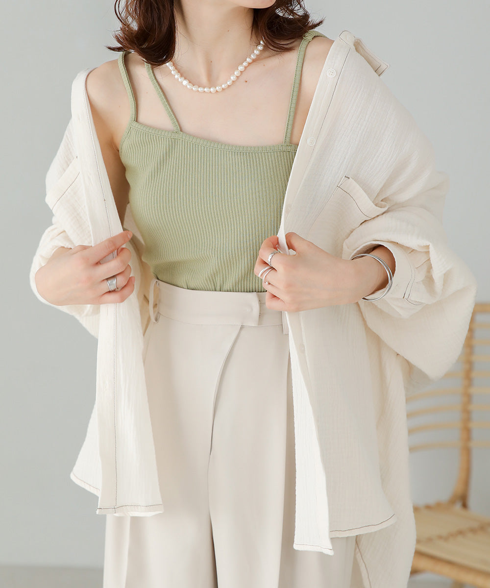 Bab カップ付きアシメキャミソール