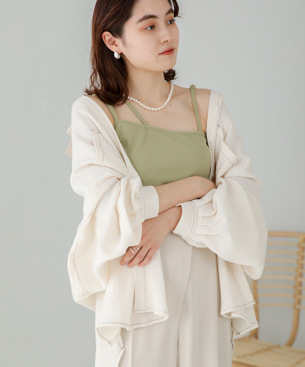 Bab カップ付きアシメキャミソール