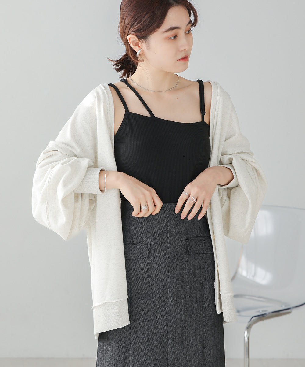 Bab カップ付きアシメキャミソール