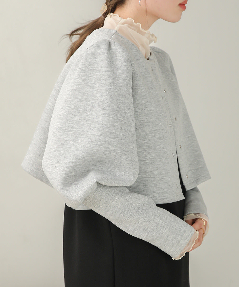 Bab ショートカーデ+ワンピースセット