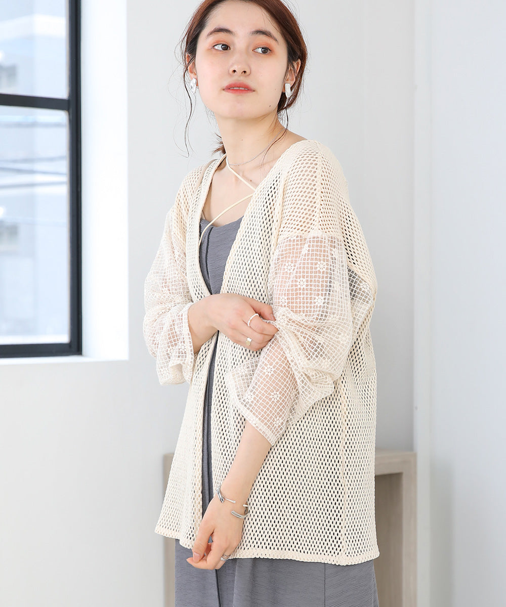 Bab 前後2WAYメッシュレースブラウス