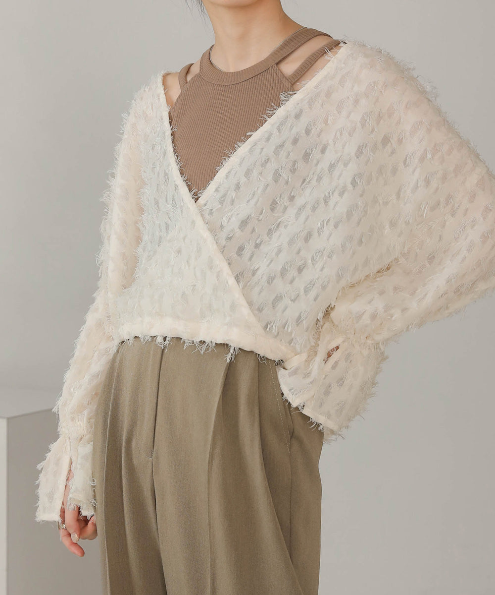 Bab 前後2WAYジャガードブラウス