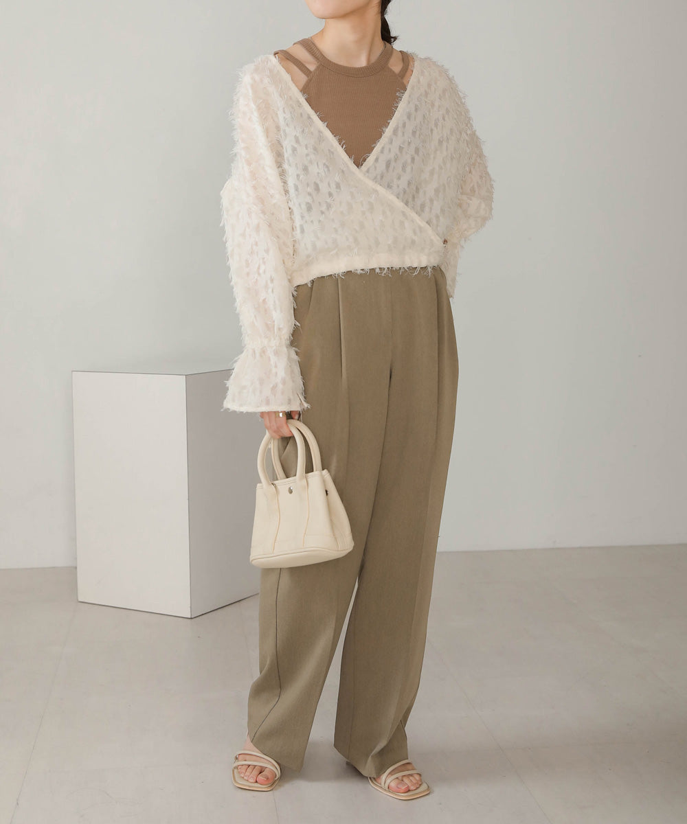 Bab 前後2WAYジャガードブラウス