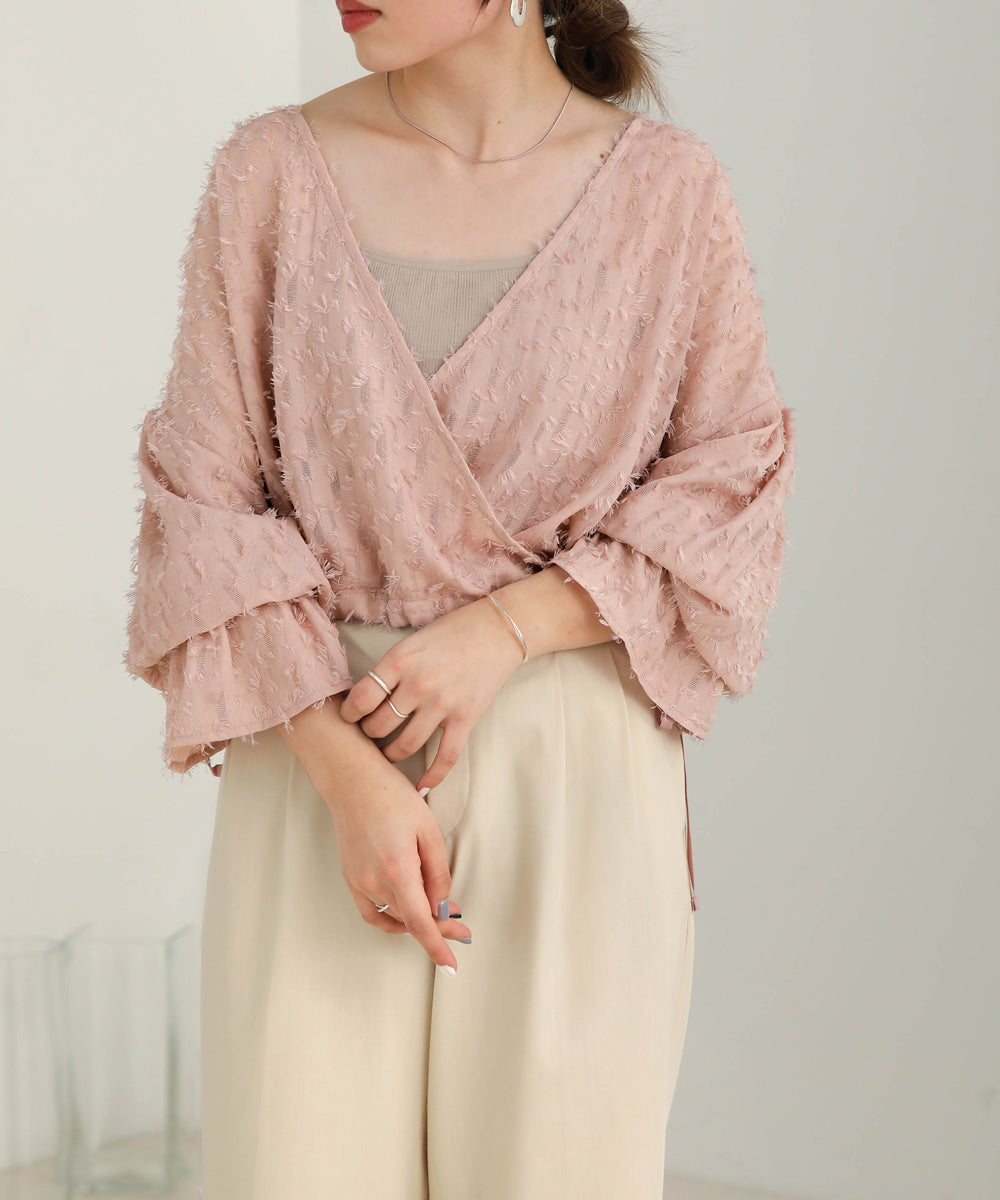 Bab 前後2WAYジャガードブラウス