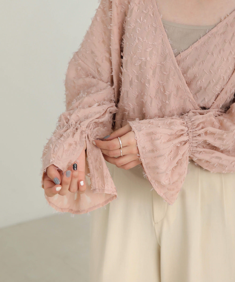 Bab 前後2WAYジャガードブラウス