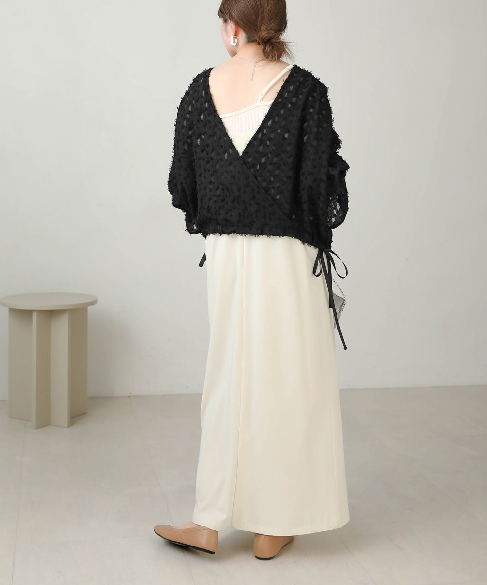 Bab 前後2WAYジャガードブラウス