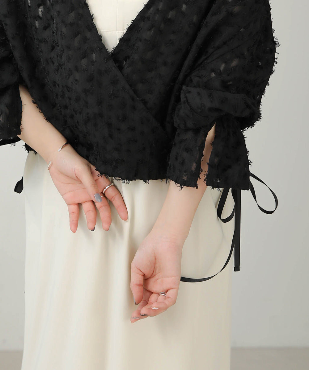 Bab 前後2WAYジャガードブラウス