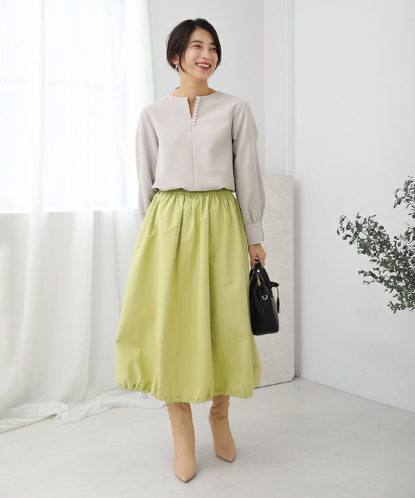 リバーシブルフレアバルーンスカート