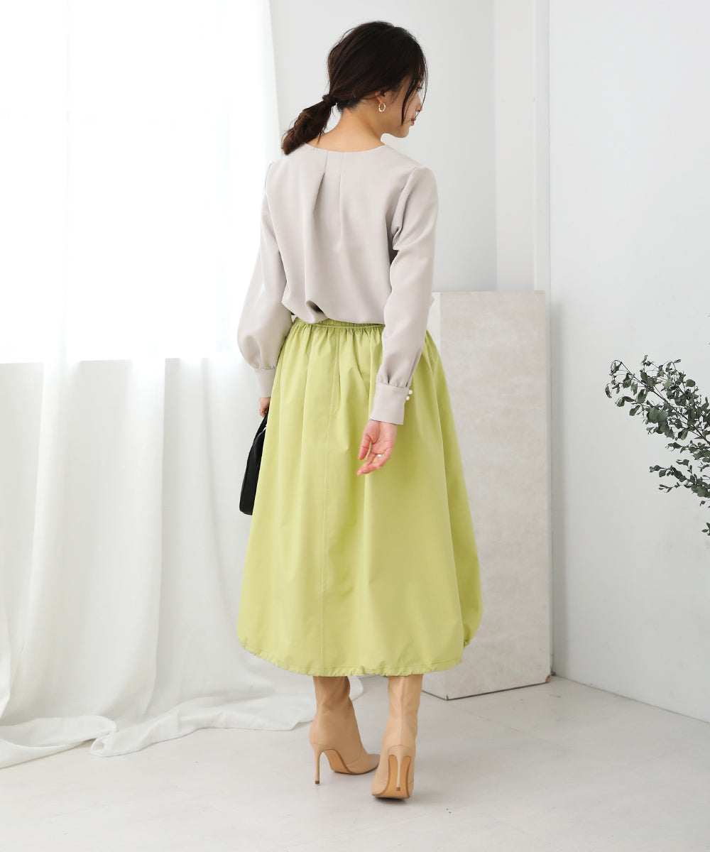 リバーシブルフレアバルーンスカート