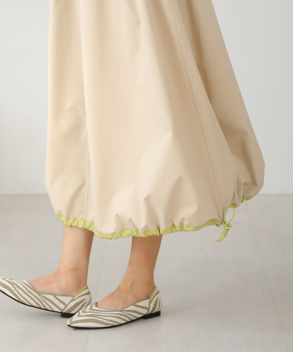 リバーシブルフレアバルーンスカート