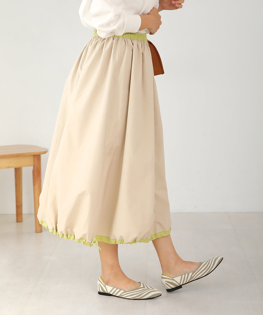 リバーシブルフレアバルーンスカート